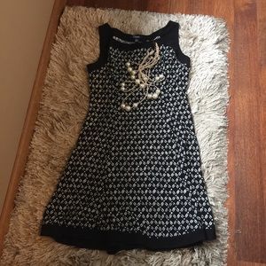 Chaps dress. polyester knit  Lg. Euc